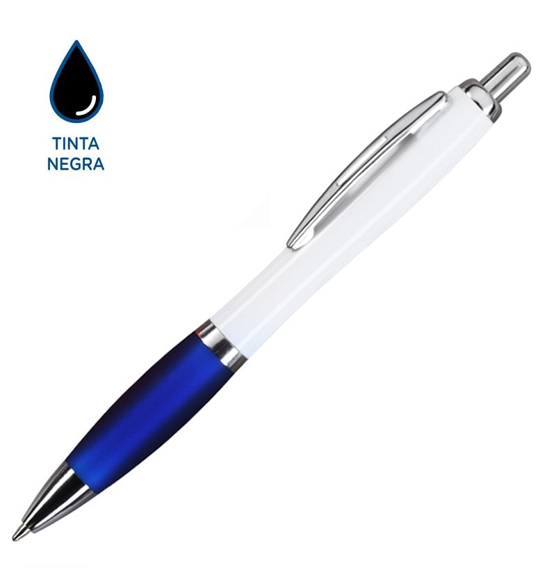 BOLIGRAFO BREMEN WHITE, TINTA NE, S/Imp.
