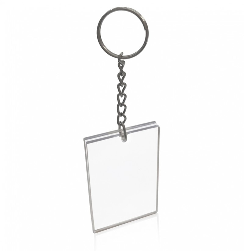 LLAVERO PORTAFOTO 6x4cm CADENA FORCET LIVIANA S/Imp.